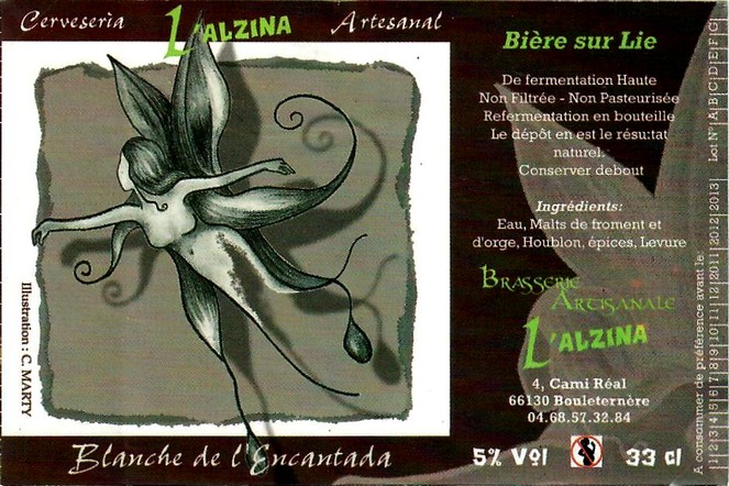 etiquette BRASSERIE L'ALZINA 13