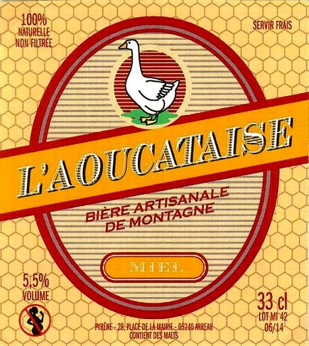 etiquette BRASSERIE L'AOUCATAISE 02