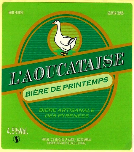 etiquette BRASSERIE L'AOUCATAISE 04