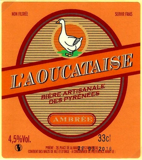 etiquette BRASSERIE L'AOUCATAISE 05