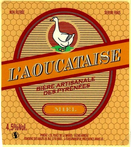 etiquette BRASSERIE L'AOUCATAISE 09