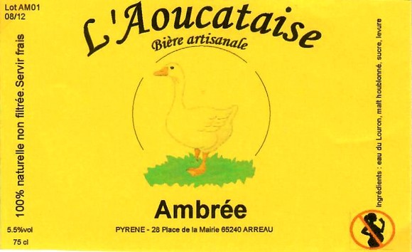 etiquette BRASSERIE L'AOUCATAISE 10
