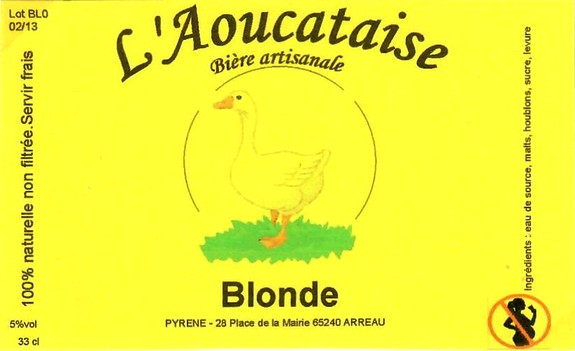 etiquette BRASSERIE L'AOUCATAISE 11