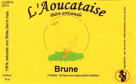 etiquette BRASSERIE L'AOUCATAISE 12