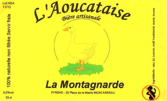 etiquette BRASSERIE L'AOUCATAISE 14