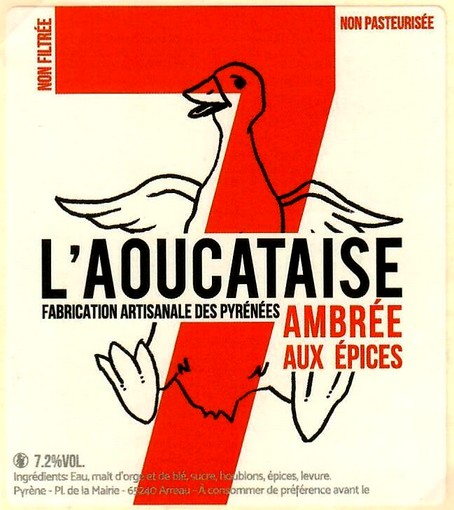 etiquette BRASSERIE L'AOUCATAISE 17