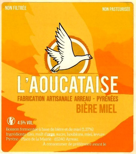 etiquette BRASSERIE L'AOUCATAISE 22
