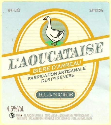 Etiquette BRASSERIE L'AOUCATAISE 31