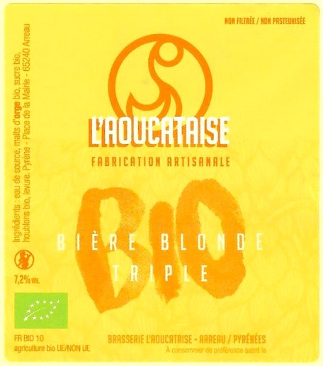 Etiquette BRASSERIE L'AOUCATAISE 33