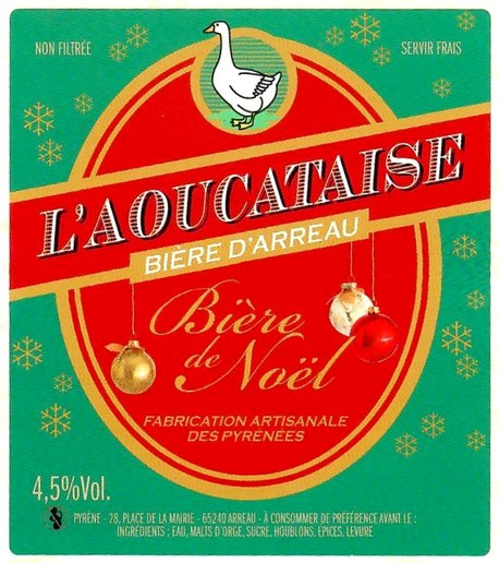 Etiquette BRASSERIE L'AOUCATAISE 39