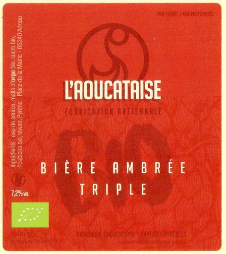 Etiquette BRASSERIE L AOUCATAISE 40