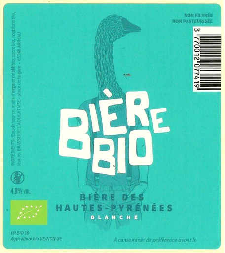 Etiquette BRASSERIE L'AOUCATAISE 47