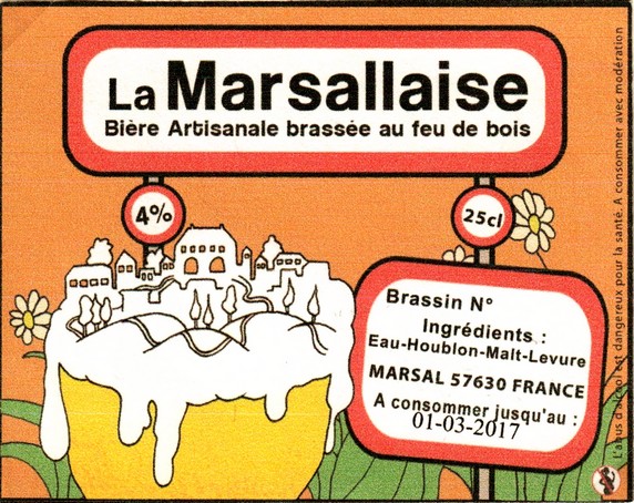 etiquette BRASSERIE L'ARSENAL 01