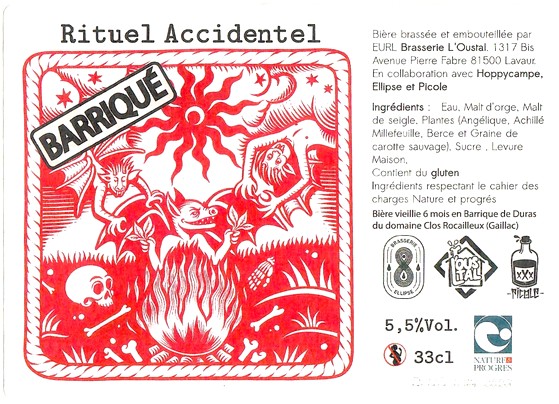 Etiquette BRASSERIE L'OUSTAL 07