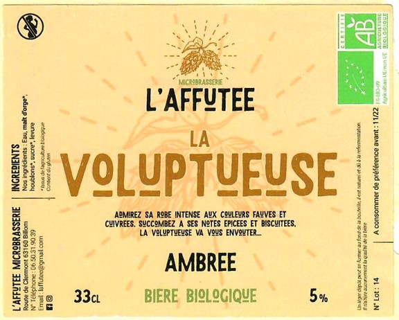 Etiquette BRASSERIE L'AFFUTEE 02