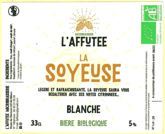 Etiquette BRASSERIE L'AFFUTEE 03