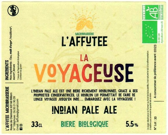 Etiquette BRASSERIE L'AFFUTEE 04