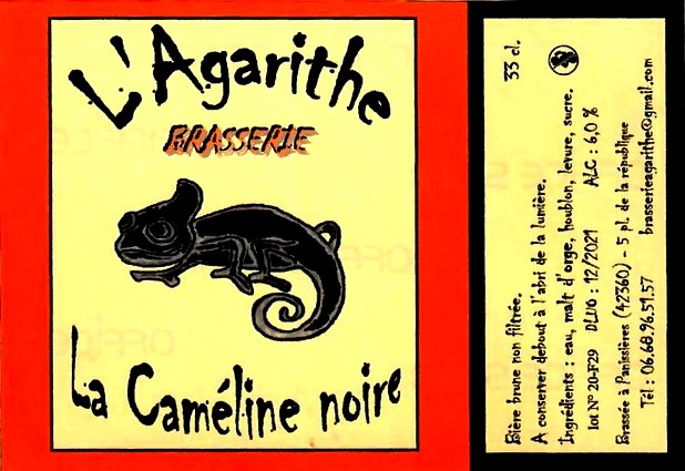 etiquette BRASSERIE L'AGARITHE 06