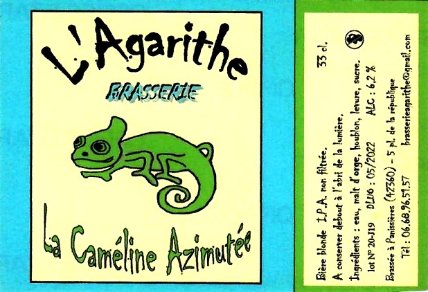 etiquette BRASSERIE L'AGARITHE 08