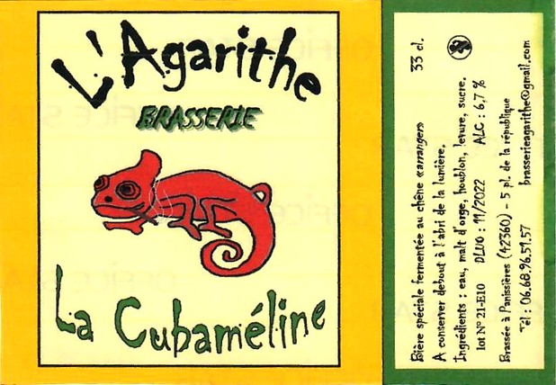 etiquette BRASSERIE L'AGARITHE 11