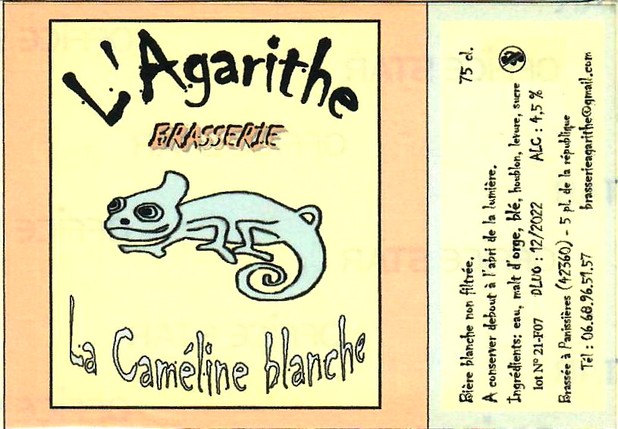 etiquette BRASSERIE L'AGARITHE 12
