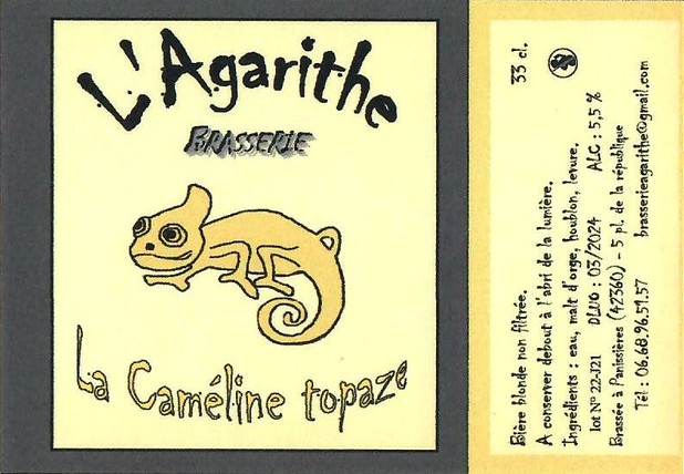 Etiquette BRASSERIE L'AGARITHE 17