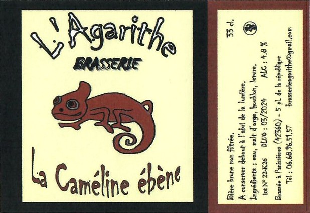 Etiquette BRASSERIE L'AGARITHE 18