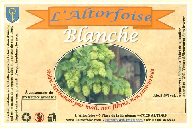 Etiquette BRASSERIE L'ALTORFOISE 09