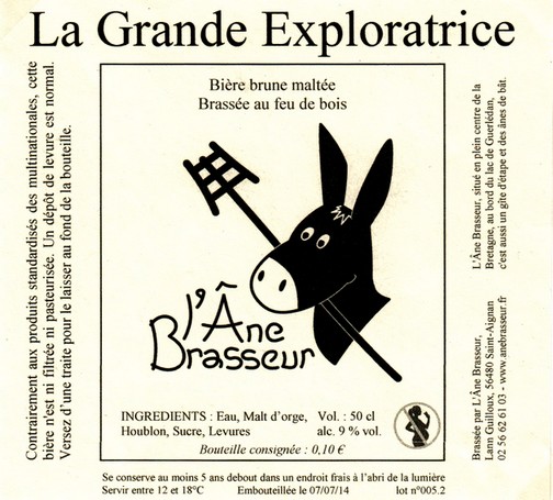 etiquette BRASSERIE L'ANE BRASSEUR 02
