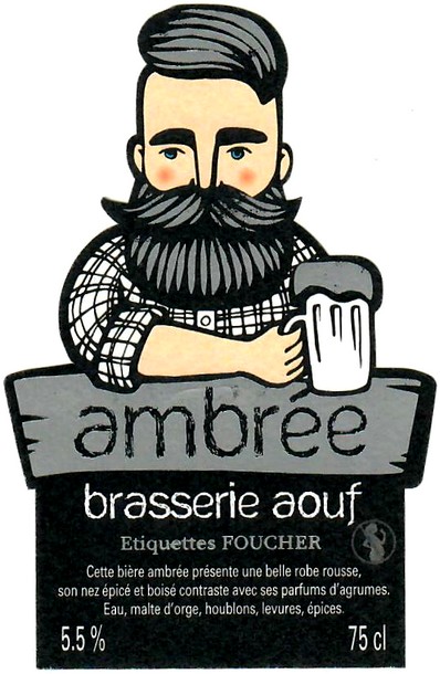 etiquette BRASSERIE L'AOUF 08