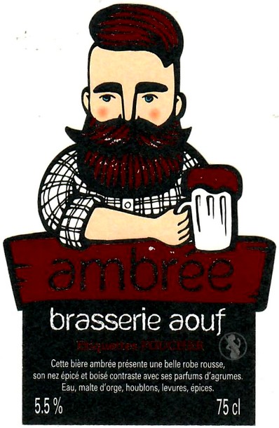 etiquette BRASSERIE L'AOUF 09