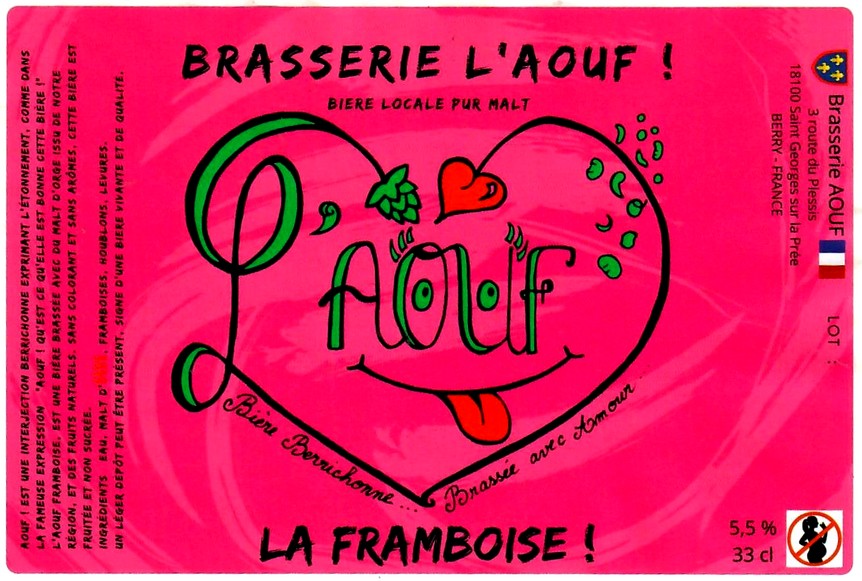 etiquette BRASSERIE L'AOUF 15