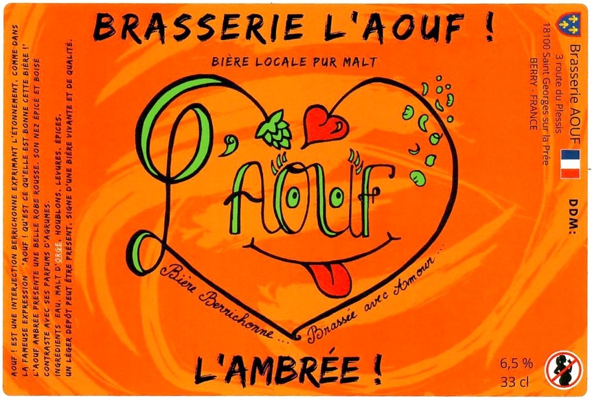 Etiquette BRASSERIE L'AOUF 19