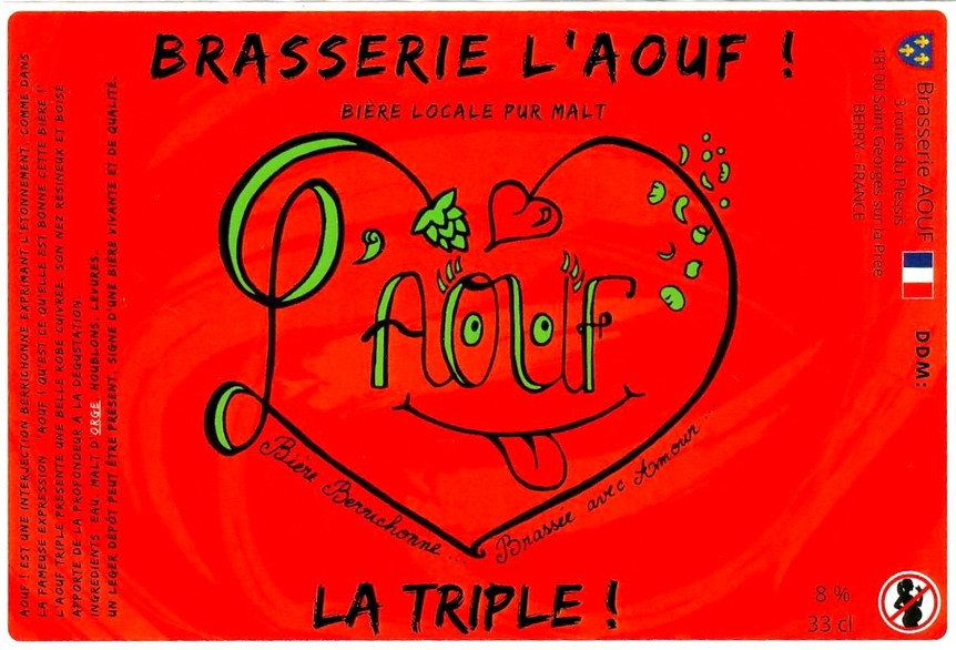 Etiquette BRASSERIE L'AOUF 21