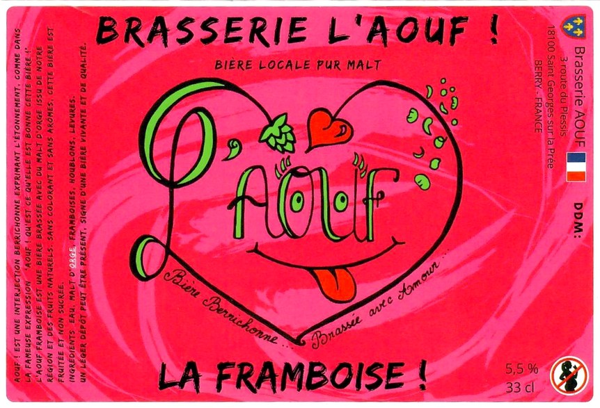 Etiquette BRASSERIE L'AOUF 24