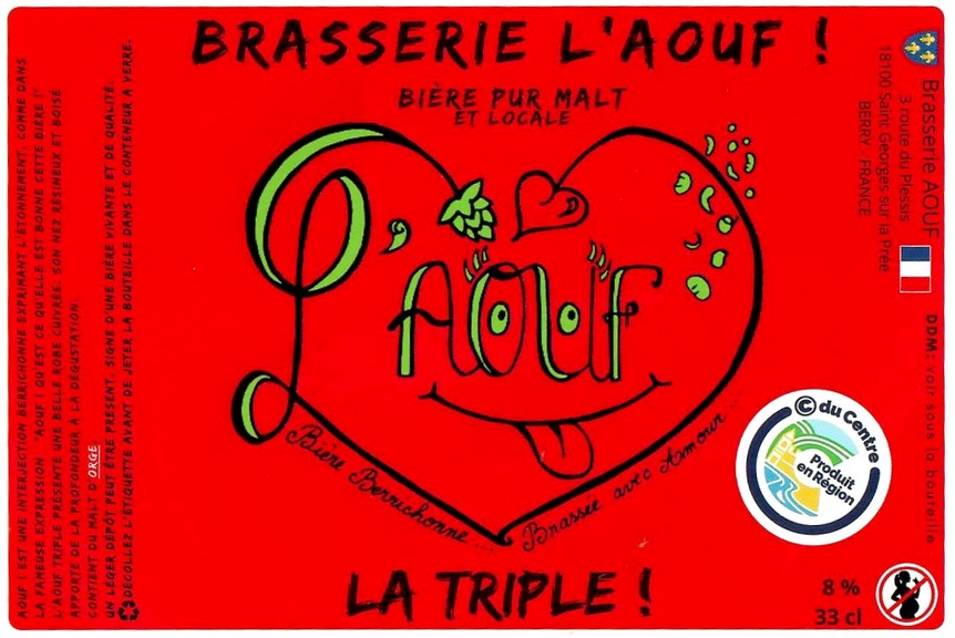 Etiquette BRASSERIE L'AOUF 26