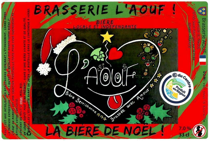 Etiquette BRASSERIE L'AOUF 34