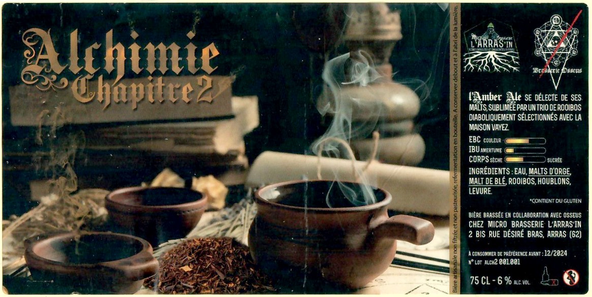 Etiquette BRASSERIE L'ARRASS'IN 76