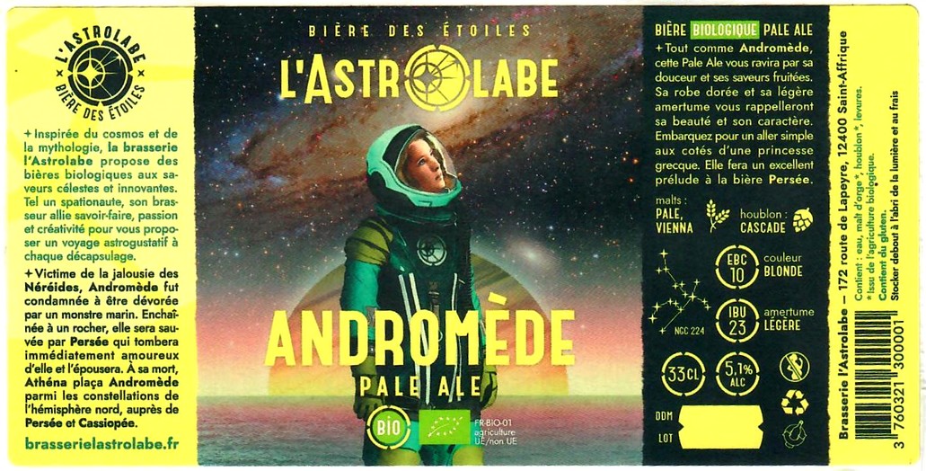 etiquette BRASSERIE L'ASTROLABE 02
