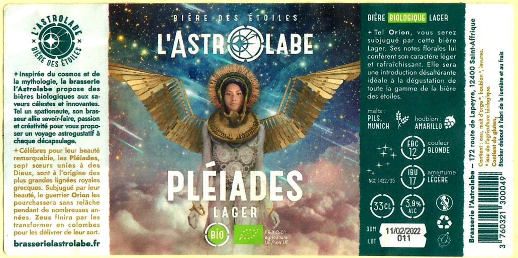 etiquette BRASSERIE L'ASTROLABE 03