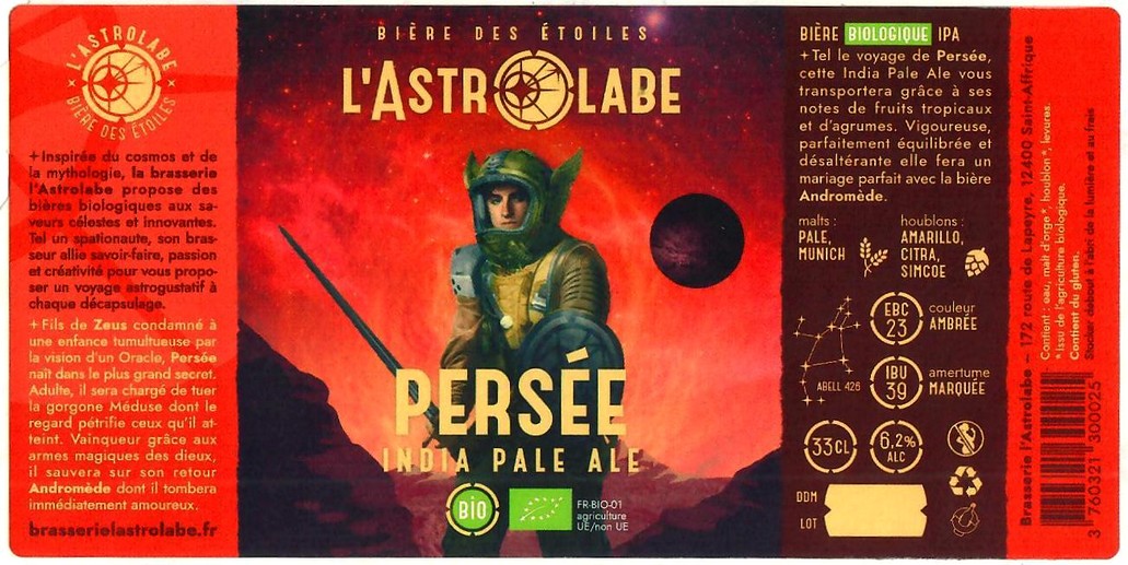 Etiquette BRASSERIE L'ASTROLABE 04