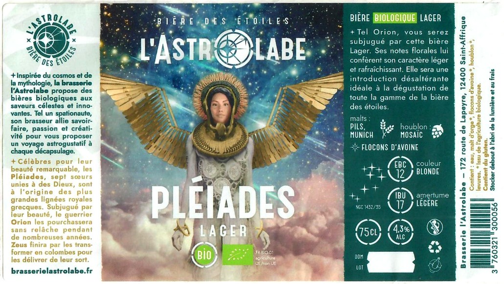 Etiquette BRASSERIE L'ASTROLABE 05