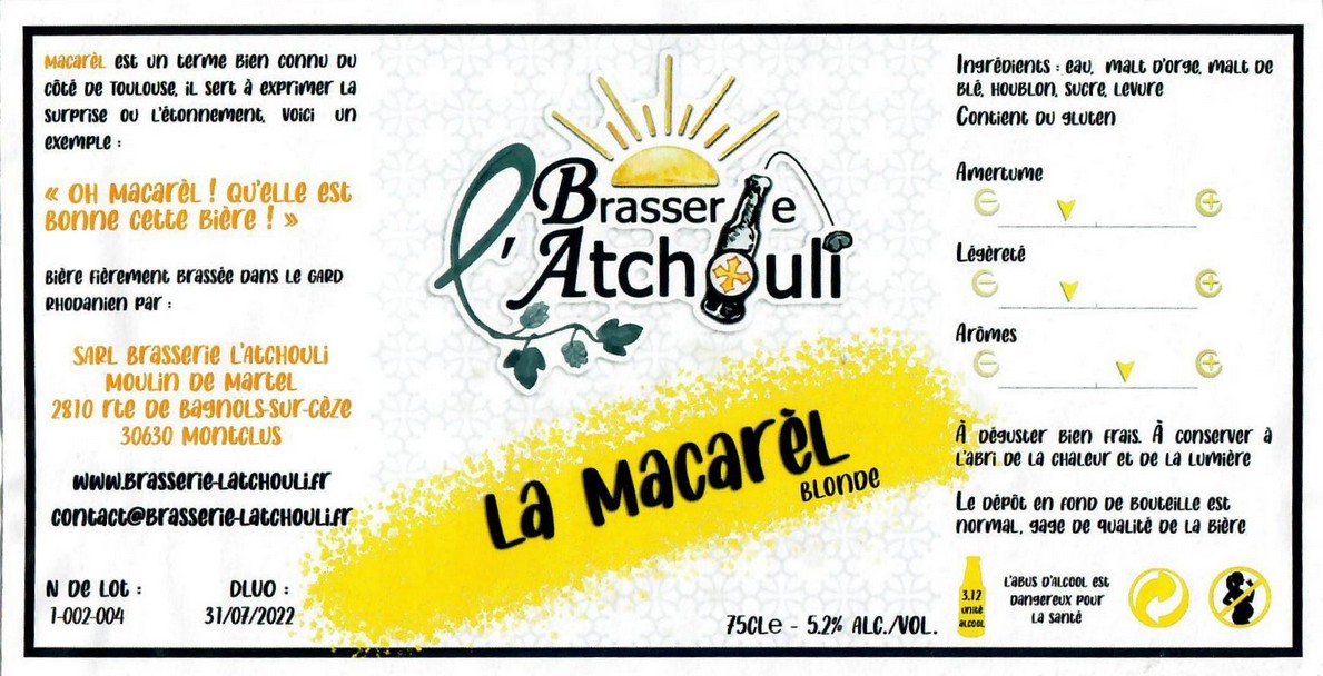 etiquette BRASSERIE L'ATCHOULI 03