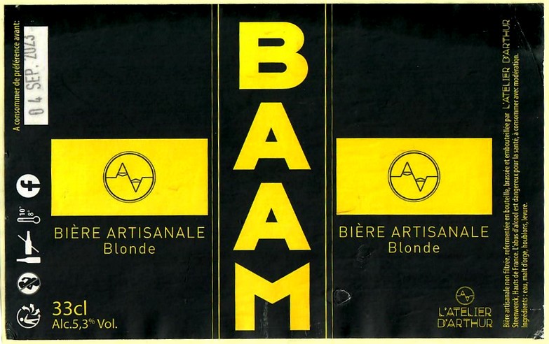 Etiquette BRASSERIE D'ARTHUR 01