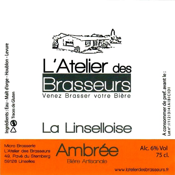 etiquette BRASSERIE L'ATELIER DES BRASSEURS 05