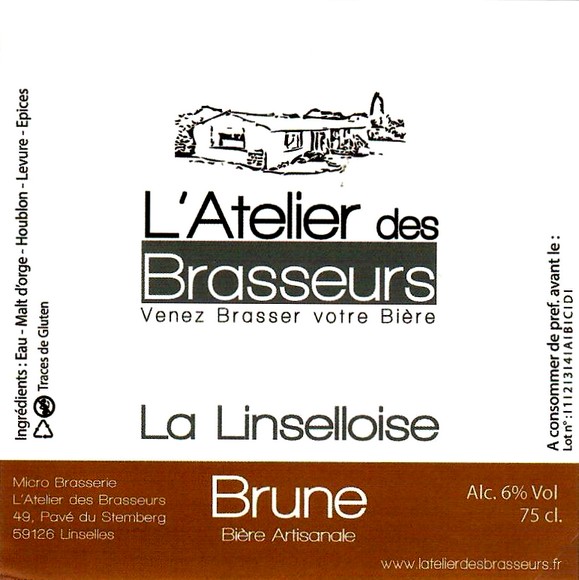 etiquette BRASSERIE L'ATELIER DES BRASSEURS 09