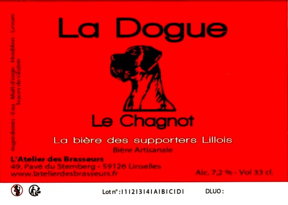 etiquette BRASSERIE L'ATELIER DES BRASSEURS 14