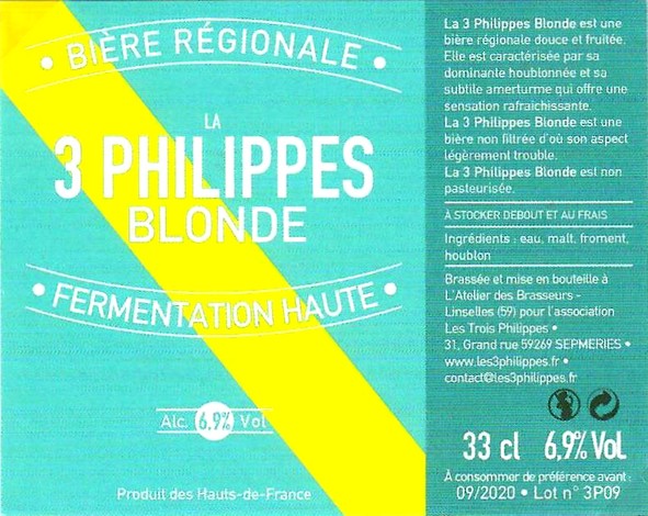 etiquette BRASSERIE L'ATELIER DES BRASSEURS 17