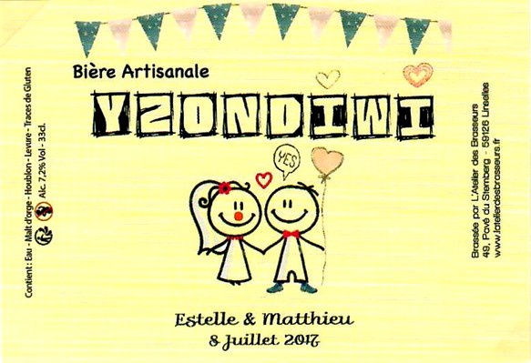 etiquette BRASSERIE L'ATELIER DES BRASSEURS 22