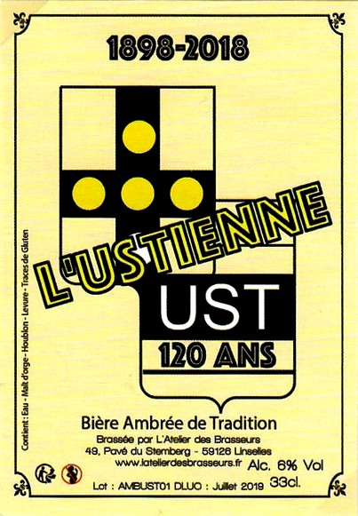 etiquette BRASSERIE L'ATELIER DES BRASSEURS 25